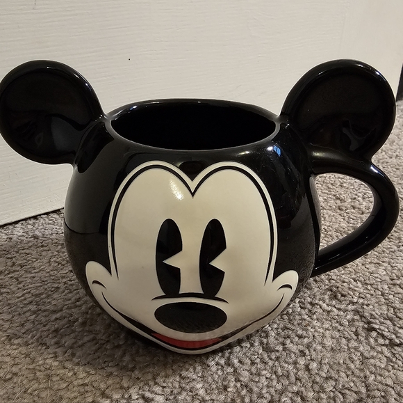 Disney Mickey Mouse Figural Mug 18oz Coffee Mug-Black-White - Picture 3 of 7